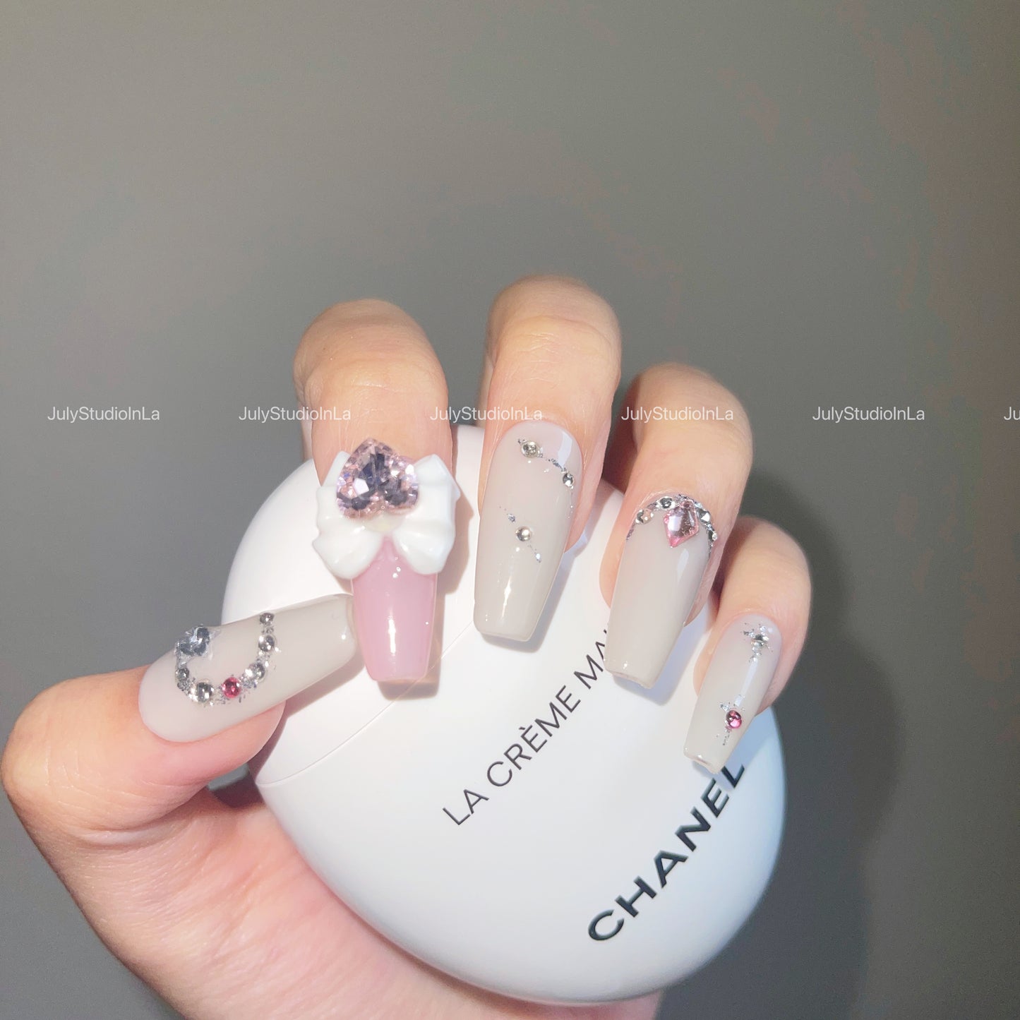 蝴蝶结爱心粉钻美少女136