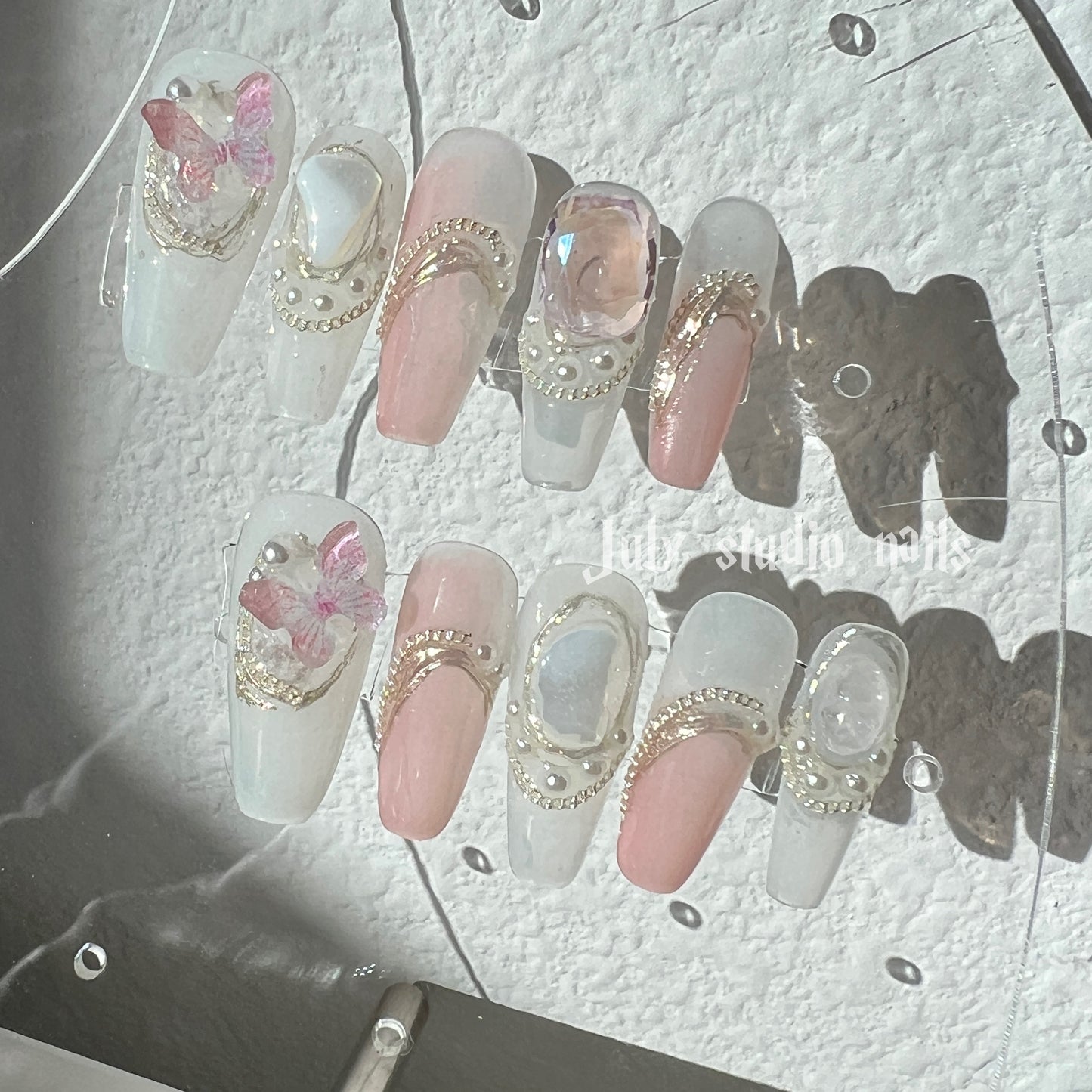 LONG COFFIN| PINK BUTTERFLY| MERMAID STORY