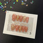 金箔淡粉中长款024