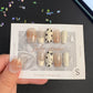 白色奶牛纹法式中短款042