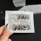 Westwood Black Goth Nails  Long Coffin Nails 060