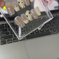 白色奶牛纹法式中短款042