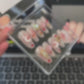 Reusable Sailor Moon long stiletto press on nails水冰月长尖