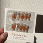 LONG COFFIN | ORANGE RED BLUSH| SMALL LIKE DIAMOND