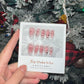 LONG COFFIN |GRAFFITI BLUSH PRESS ON NAILS
