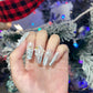 圣诞🎄长梯形雪花圣诞仙女款M001